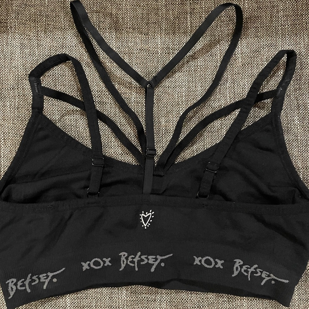 Betsey Johnson Black Sports Bra‎
